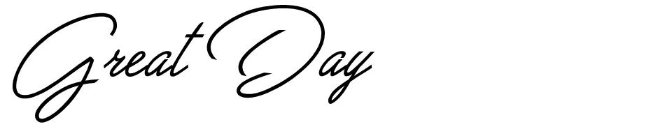 Great Day font